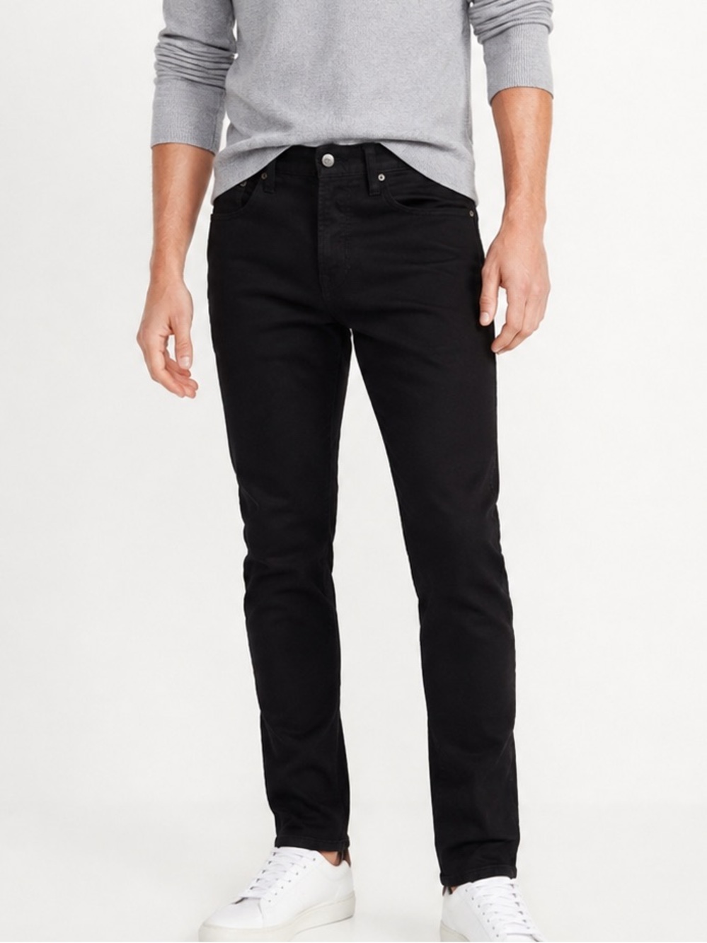 Old Navy Never-Fade Slim Black Jeans Men’s 32x32 Stretch 5-Pocket Denim